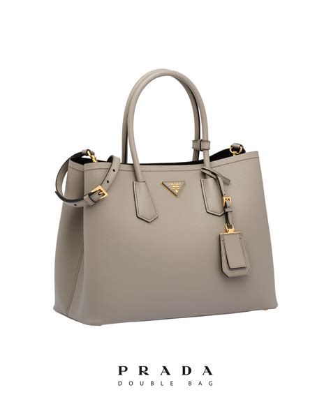 prada bn1801 size cm|Medium Saffiano Leather Double Prada Bag.